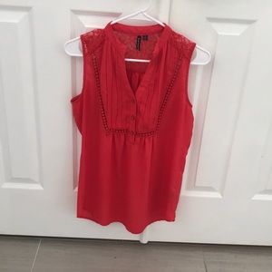 Red Heartsole sleeveless blouse